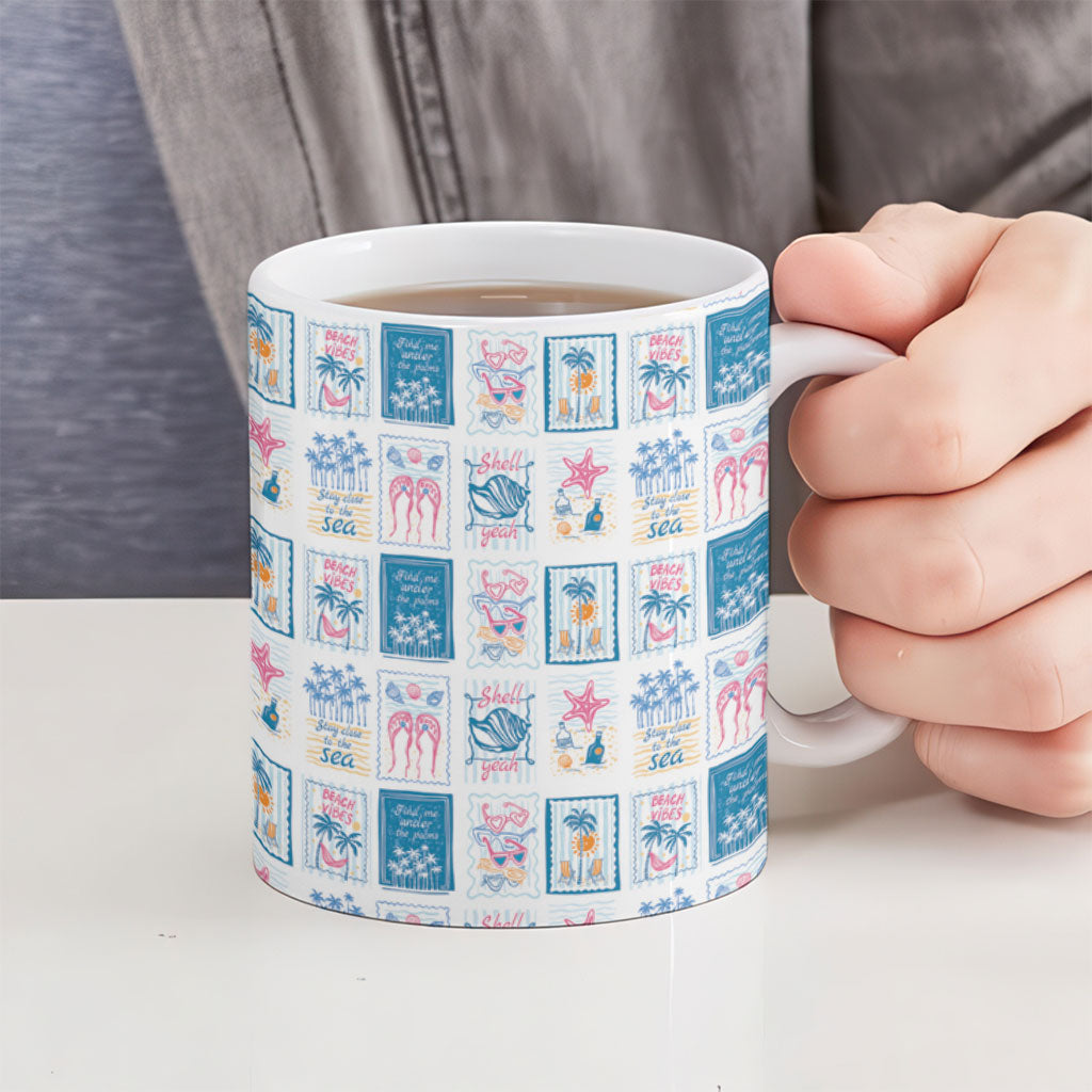 Hawaii Coastal Summer Postcard Ceramic Mug LT01 - Polynesian Pride