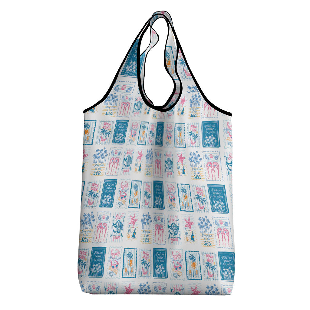 Hawaii Coastal Summer Postcard Grocery Bag LT01 - Polynesian Pride