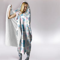 Hawaii Coastal Summer Postcard Hooded Blanket LT01 - Polynesian Pride