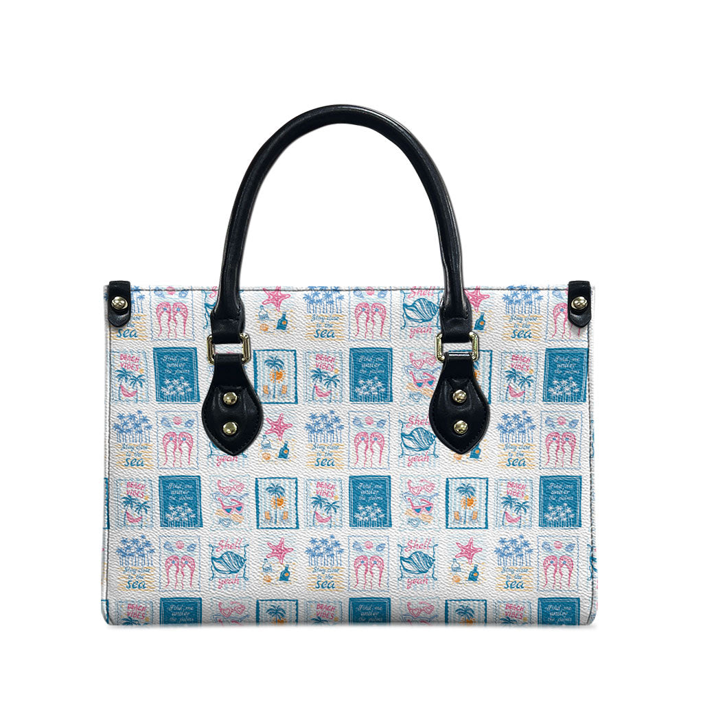 Hawaii Coastal Summer Postcard Leather Bag LT01 - Polynesian Pride