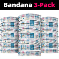 Hawaii Coastal Summer Postcard Neck Gaiter LT01 package One Size: 25*50cm Multicolor - Polynesian Pride