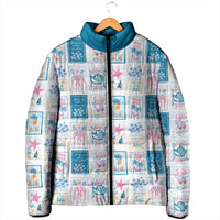 Hawaii Coastal Summer Postcard Padded Jacket LT01 - Polynesian Pride