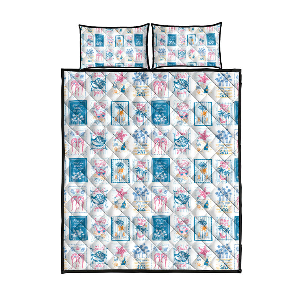 Hawaii Coastal Summer Postcard Quilt Bed Set LT01 - Polynesian Pride