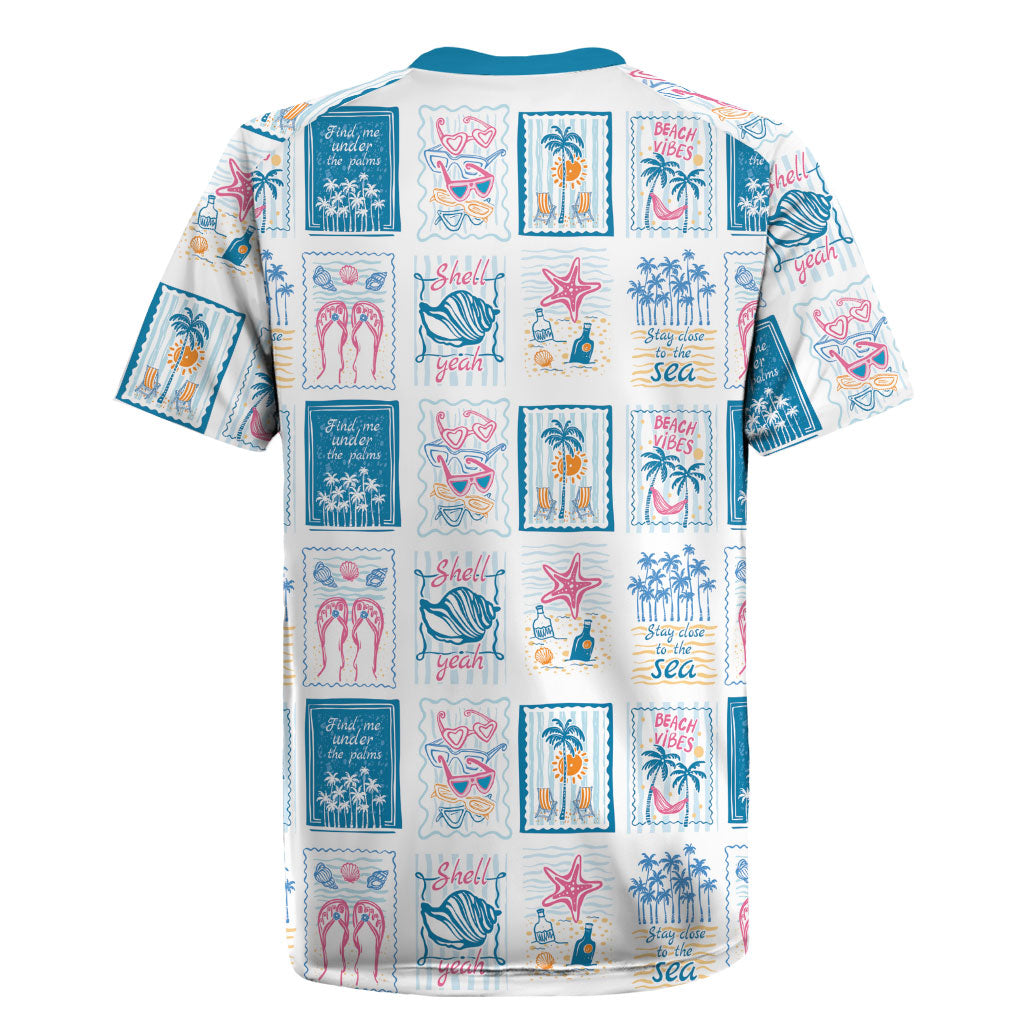 Hawaii Coastal Summer Postcard Rugby Jersey LT01 - Polynesian Pride
