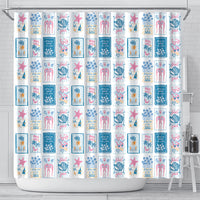 Hawaii Coastal Summer Postcard Shower Curtain LT01 - Polynesian Pride