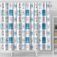 Hawaii Coastal Summer Postcard Shower Curtain LT01 - Polynesian Pride