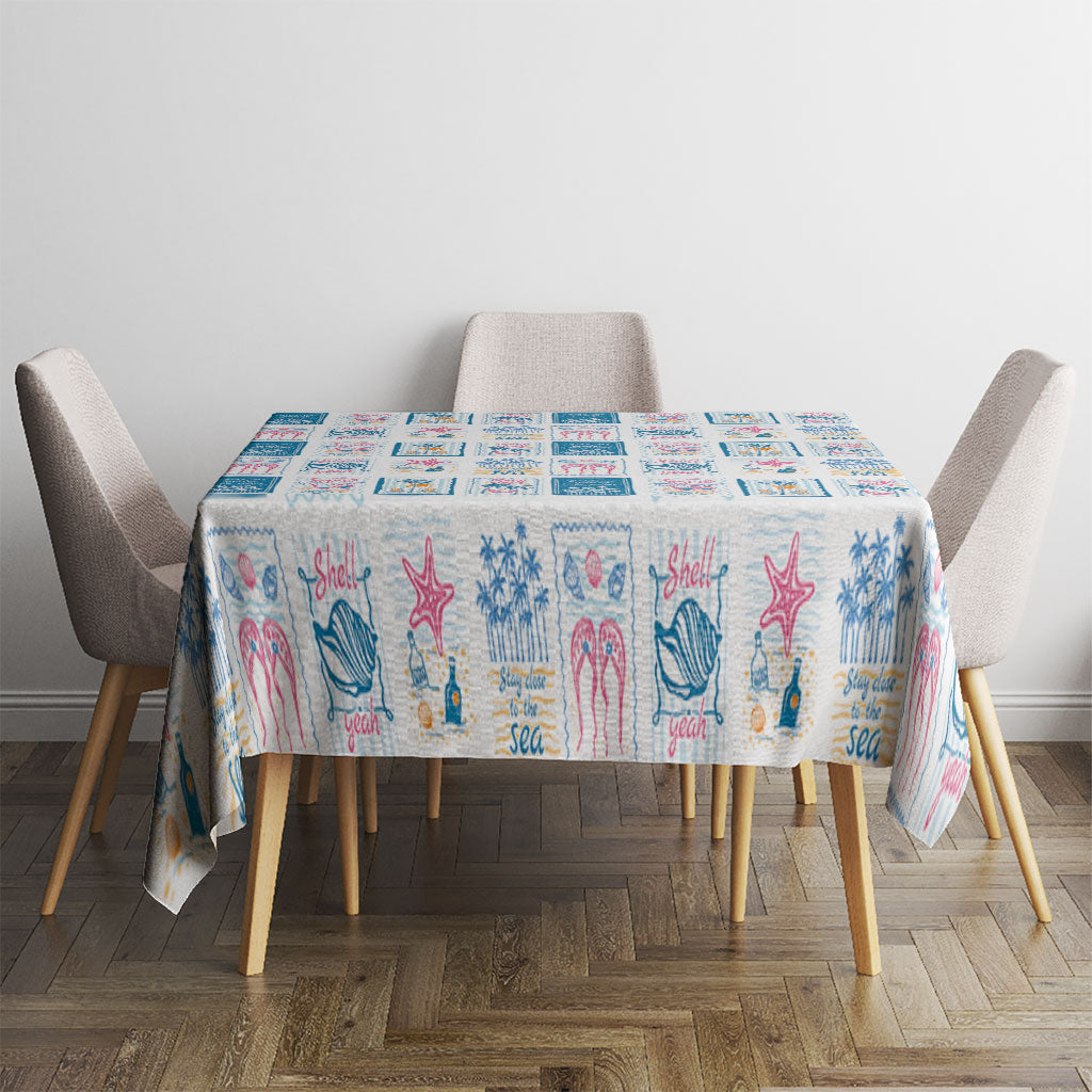 Hawaii Coastal Summer Postcard Tablecloth LT01 - Polynesian Pride
