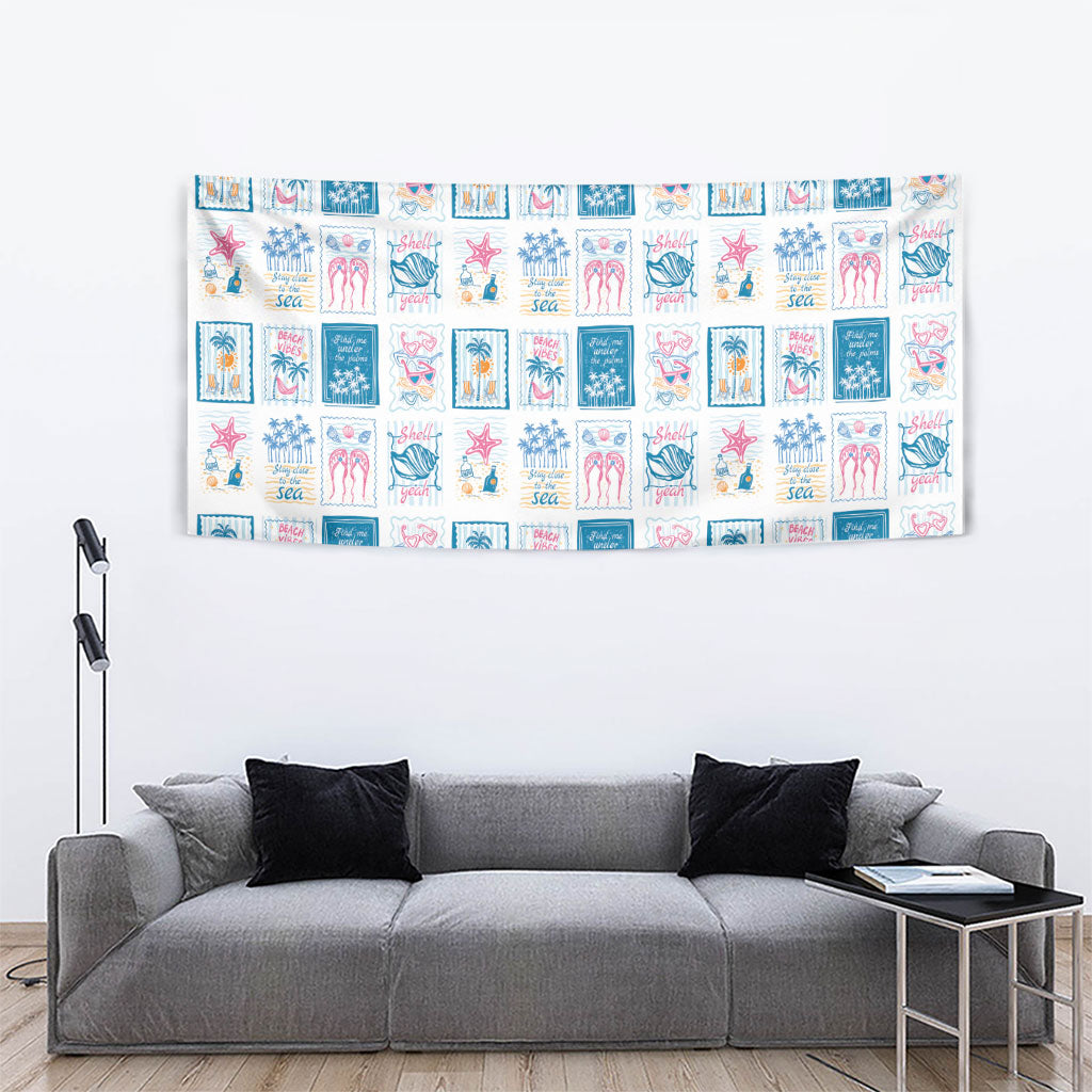 Hawaii Coastal Summer Postcard Tapestry LT01 - Polynesian Pride
