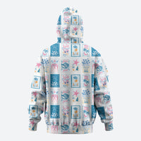 Hawaii Coastal Summer Postcard Zip Hoodie LT01 - Polynesian Pride