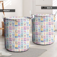 Aloha Summer Posters Grunge Textures Laundry Basket LT01 - Polynesian Pride