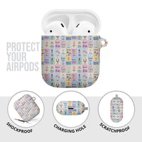 Aloha Summer Posters Grunge Textures AirPods Case LT01 - Polynesian Pride