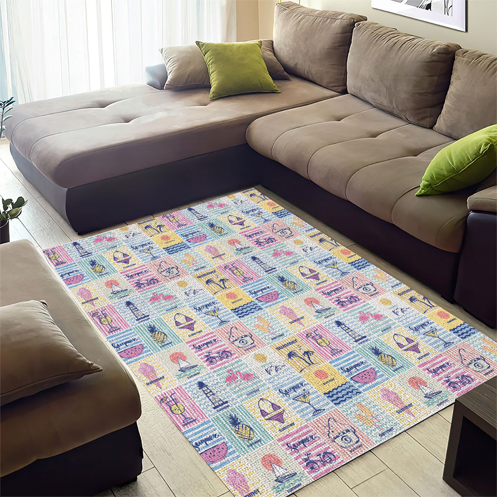Aloha Summer Posters Grunge Textures Area Rug LT01 - Polynesian Pride