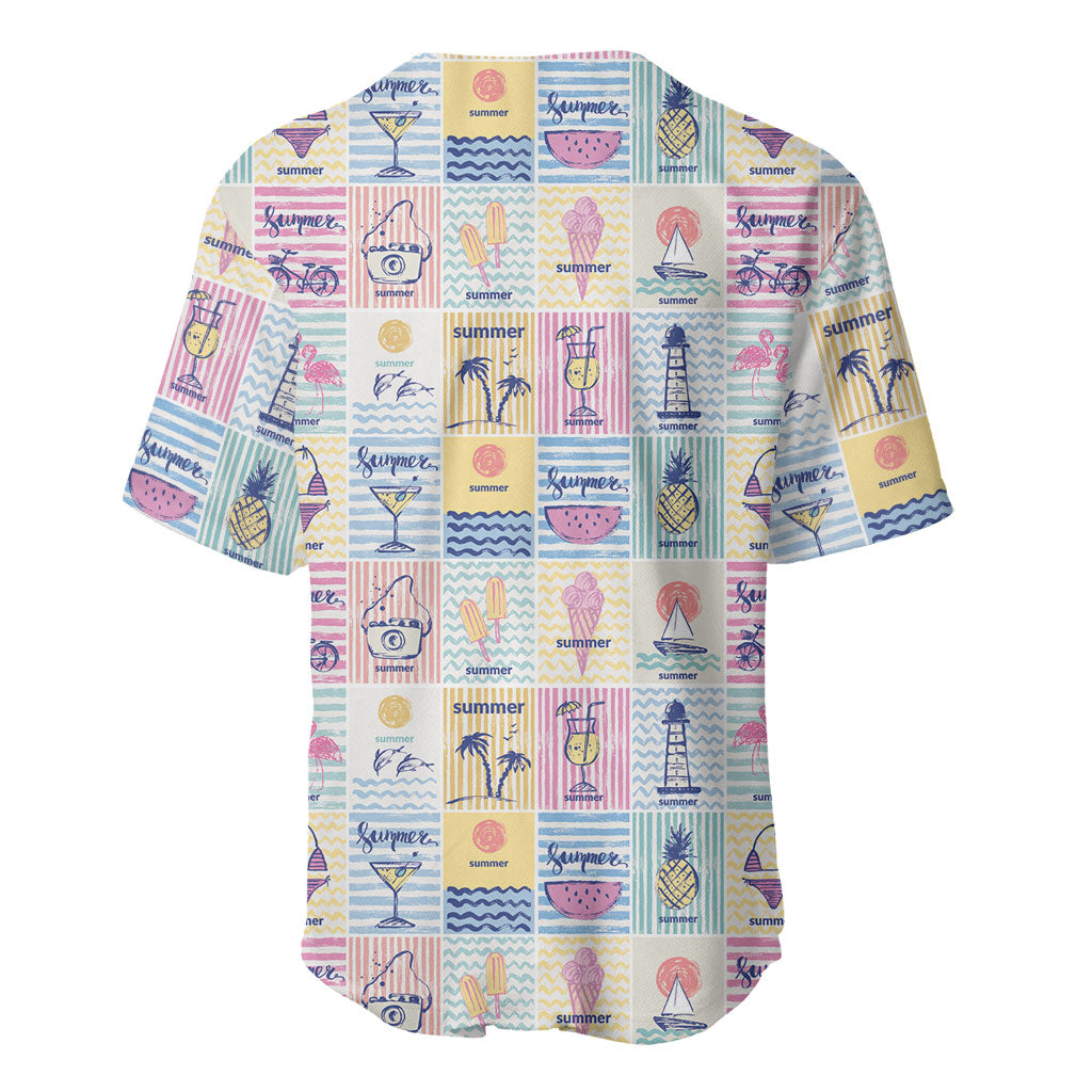 Aloha Summer Posters Grunge Textures Baseball Jersey LT01 - Polynesian Pride