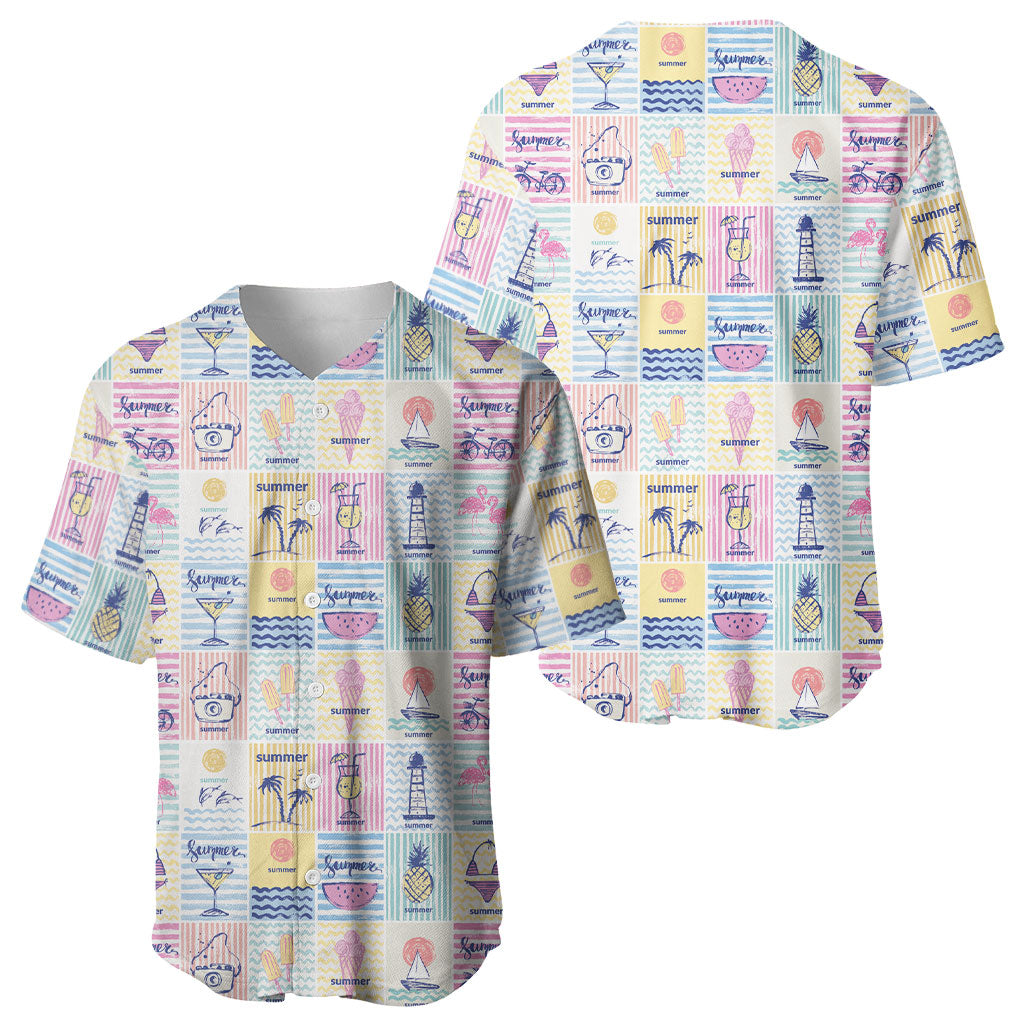 Aloha Summer Posters Grunge Textures Baseball Jersey LT01 - Polynesian Pride