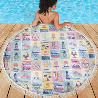 Aloha Summer Posters Grunge Textures Beach Blanket LT01 - Polynesian Pride