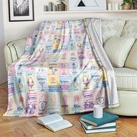 Aloha Summer Posters Grunge Textures Blanket LT01 Multicolor - Polynesian Pride