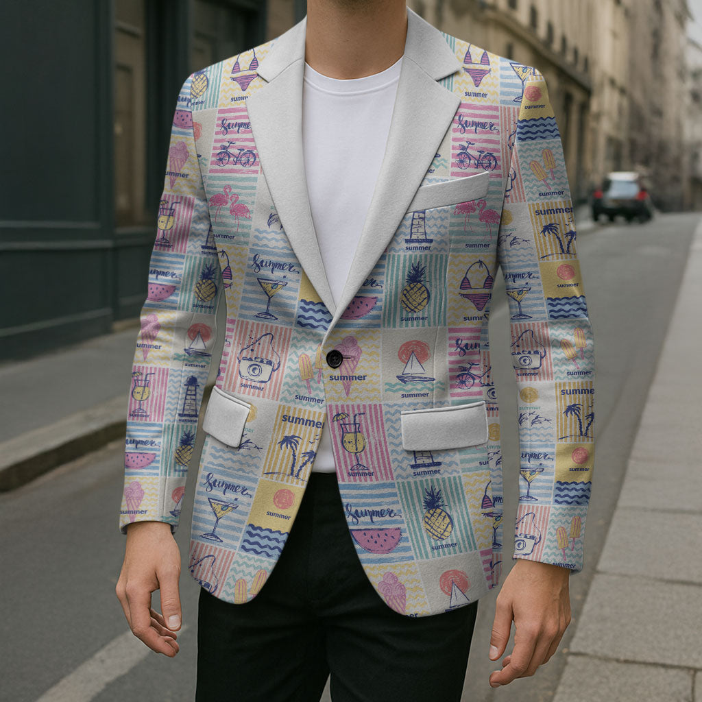 Aloha Summer Posters Grunge Textures Blazer LT01 - Polynesian Pride