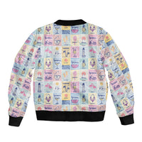 Aloha Summer Posters Grunge Textures Bomber Jacket LT01 - Polynesian Pride