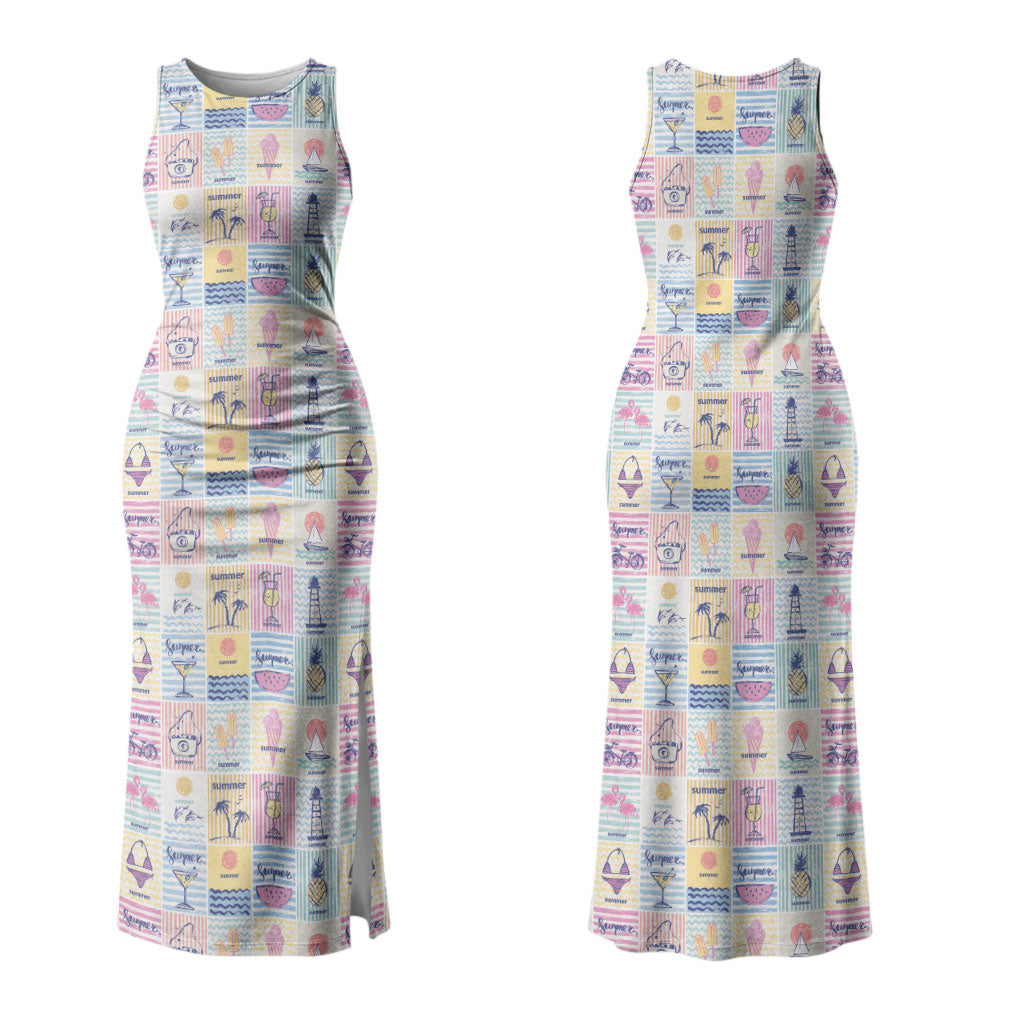 Aloha Summer Posters Grunge Textures Couples Matching Tank Maxi Dress and Hawaiian Shirt LT01 - Polynesian Pride