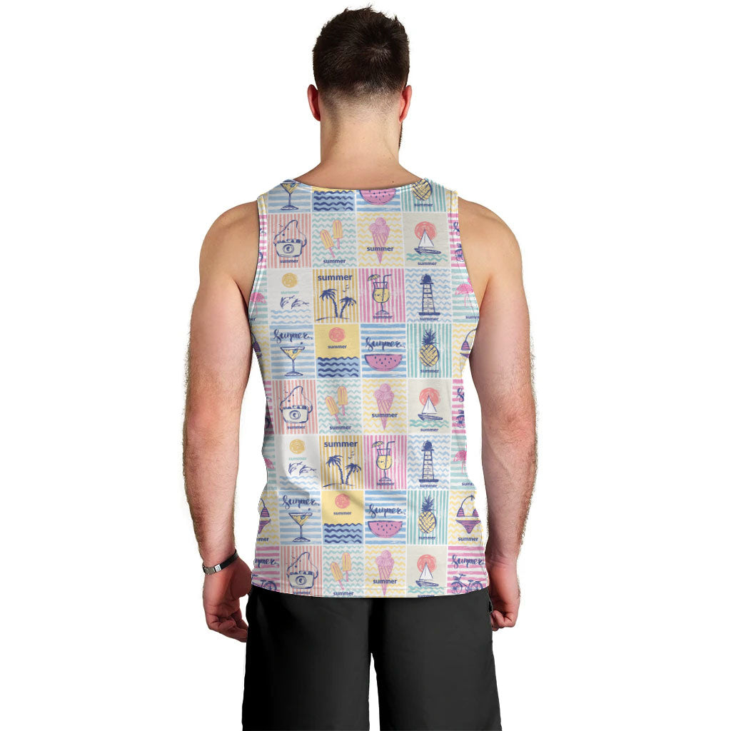 Aloha Summer Posters Grunge Textures Men Tank Top LT01 - Polynesian Pride