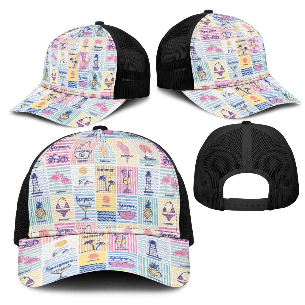 Aloha Summer Posters Grunge Textures Mesh Trucker Cap LT01 - Polynesian Pride
