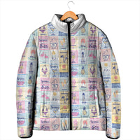 Aloha Summer Posters Grunge Textures Padded Jacket LT01 - Polynesian Pride