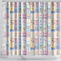 Aloha Summer Posters Grunge Textures Shower Curtain LT01 - Polynesian Pride