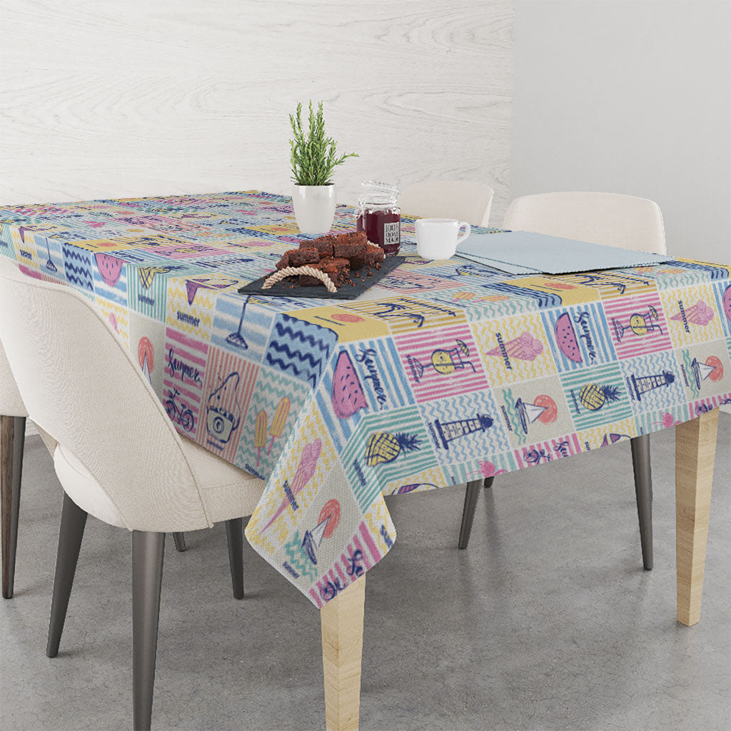 Aloha Summer Posters Grunge Textures Tablecloth LT01 - Polynesian Pride