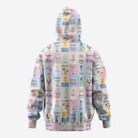 Aloha Summer Posters Grunge Textures Zip Hoodie LT01 - Polynesian Pride