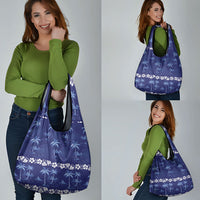 Blue Hawaii Palm Tree Hibiscus Grocery Bag Fantasy Summer Vibe LT01 - Polynesian Pride