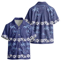 Blue Hawaii Palm Tree Hibiscus Kid Hawaiian Shirt Fantasy Summer Vibe LT01 - Polynesian Pride