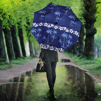 Blue Hawaii Palm Tree Hibiscus Umbrella Fantasy Summer Vibe