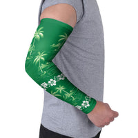 Green Hawaii Palm Tree Hibiscus Arm Sleeves Fantasy Summer Vibe LT01 - Polynesian Pride