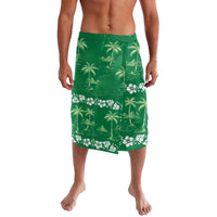 Green Hawaii Palm Tree Hibiscus Lavalava Fantasy Summer Vibe LT01 Green - Polynesian Pride