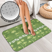 Olive Green Hawaii Palm Tree Hibiscus Bathroom Set Fantasy Summer Vibe