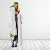 Olive Green Hawaii Palm Tree Hibiscus Hooded Blanket Fantasy Summer Vibe LT01 - Polynesian Pride
