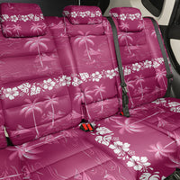 Pink Hawaii Palm Tree Hibiscus Back Car Seat Cover Fantasy Summer Vibe