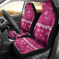Pink Hawaii Palm Tree Hibiscus Car Seat Cover Fantasy Summer Vibe LT01 - Polynesian Pride
