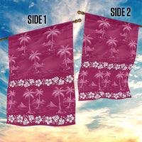 Pink Hawaii Palm Tree Hibiscus Garden Flag Fantasy Summer Vibe LT01 - Polynesian Pride