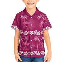 Pink Hawaii Palm Tree Hibiscus Hawaiian Shirt Fantasy Summer Vibe LT01 - Polynesian Pride