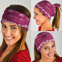 Pink Hawaii Palm Tree Hibiscus Neck Gaiter Fantasy Summer Vibe LT01 - Polynesian Pride