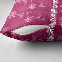 Pink Hawaii Palm Tree Hibiscus Pillow Cover Fantasy Summer Vibe LT01 - Polynesian Pride