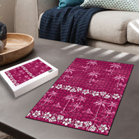 Pink Hawaii Palm Tree Hibiscus Puzzle Fantasy Summer Vibe LT01 - Polynesian Pride