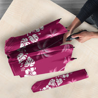 Pink Hawaii Palm Tree Hibiscus Umbrella Fantasy Summer Vibe