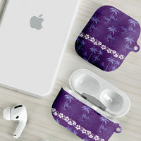 Purple Hawaii Palm Tree Hibiscus AirPods Case Fantasy Summer Vibe LT01 - Polynesian Pride