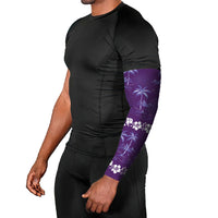 Purple Hawaii Palm Tree Hibiscus Arm Sleeves Fantasy Summer Vibe LT01 - Polynesian Pride