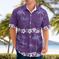 Purple Hawaii Palm Tree Hibiscus Hawaiian Shirt Fantasy Summer Vibe LT01 - Polynesian Pride