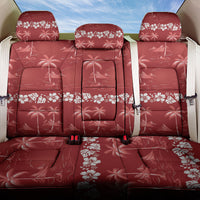 Red Hawaii Palm Tree Hibiscus Back Car Seat Cover Fantasy Summer Vibe