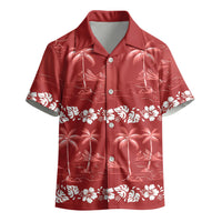 Red Hawaii Palm Tree Hibiscus Kid Hawaiian Shirt Fantasy Summer Vibe LT01 - Polynesian Pride