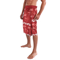 Red Hawaii Palm Tree Hibiscus Lavalava Fantasy Summer Vibe LT01 - Polynesian Pride